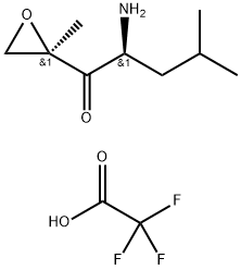 (2S)-2-Амин-4-метил-1-((2R)-2-метилоксиранил)-1-пентанон трифторацетаты