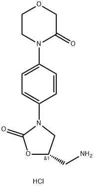 (S)-4-(4-(5-(Аминомитил)-2-оксооксазолидин-3-ил)фенил)морфолин-3-бір.HCl