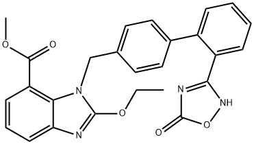 1H-BenziMidazole-7-карбон қышқылы, 1-[[2'-(2,5-дигидро-5-оксо-1,2,4-оксадиазол-3-ил)[1,1'-бифенил]-4- yl]Метил] -2-этокси-, Метил эфирі