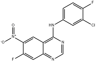 4-хиназолинамин, N-(3-хлоро-4-фторфенил)-7-фтор-6-нитро-