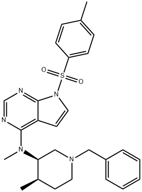 N-((3R,4R)-1-Benzyl-4-methylpiperidin-3-yl)-N-метил-7-tosyl-7H-pyrrolo[2,3-d]пиримидин-4-амин