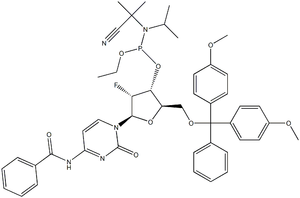 N4-Бензоил-2'-дезокси-5'-O-DMT-2'-фтор-цитидинфосфорамидит
